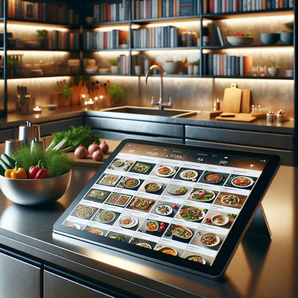 Master the Art of Organizing a Digital Cookbook: Creative Tips & Tricks 3 Organizing a digital cookbook on tablet.