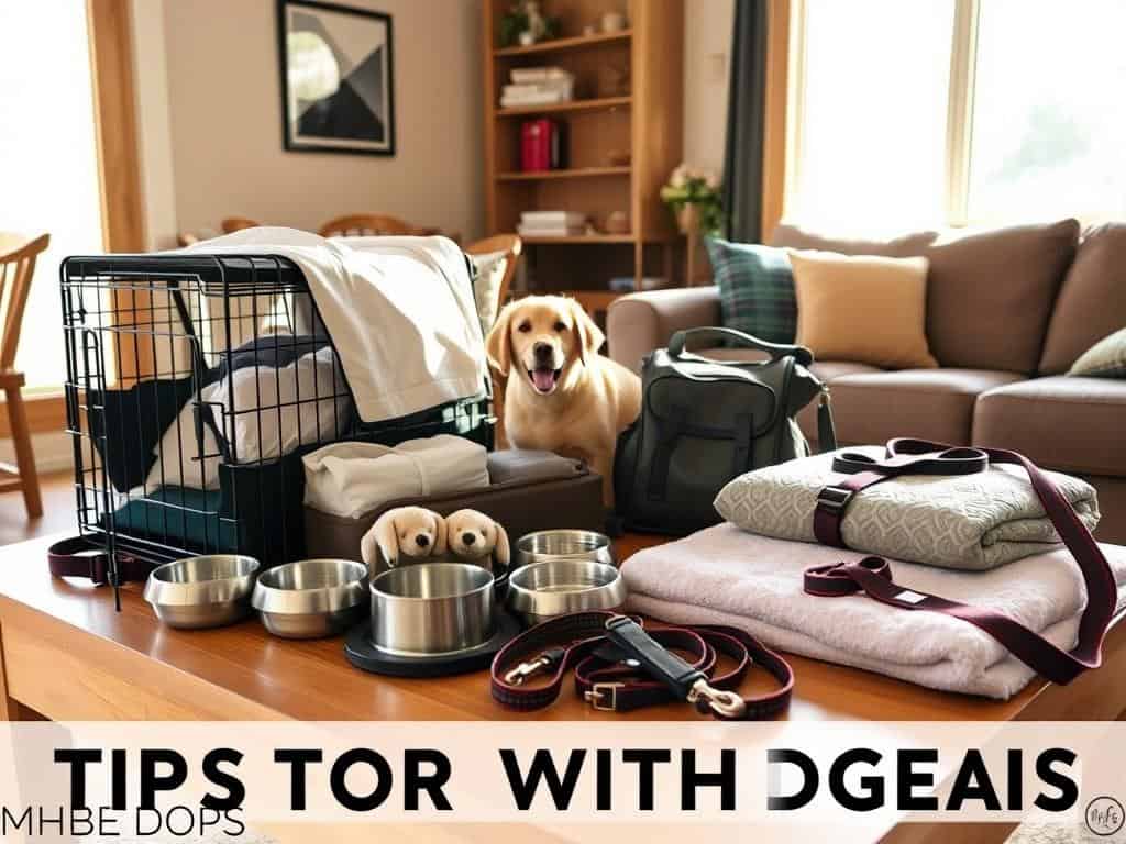 Pet travel gear for a road trip with dogs