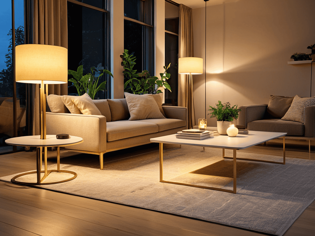 Smart lighting home interior