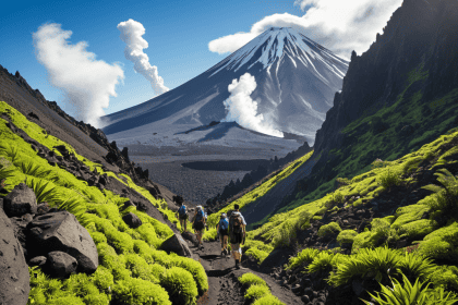Volcano tourism adventure landscape