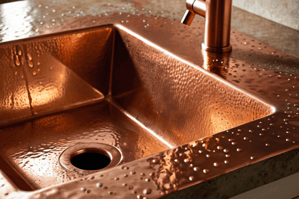 Bright or Patina? How to Care for a Copper Sink 16 Polishing Copper Sinks Naturally