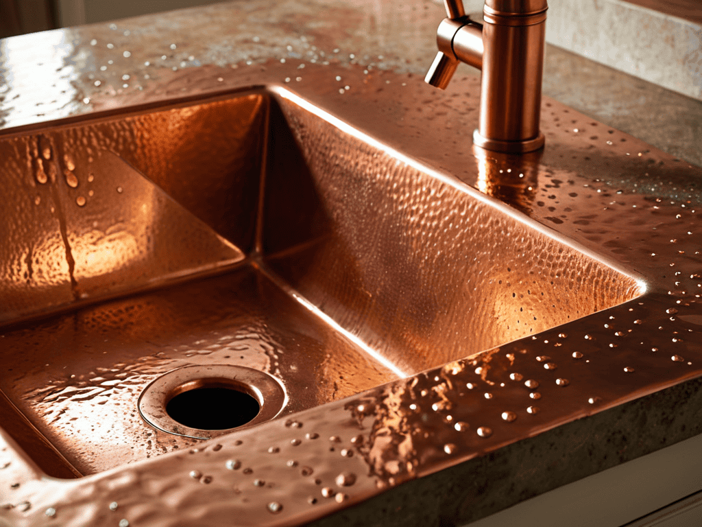 Bright or Patina? How to Care for a Copper Sink 4 Polishing Copper Sinks Naturally