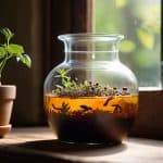 Creating a DIY worm casting tea.