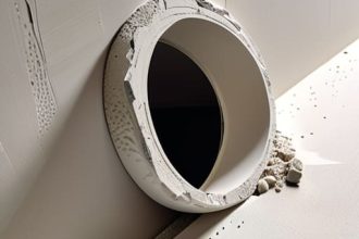 How to repair a dry wall hole.